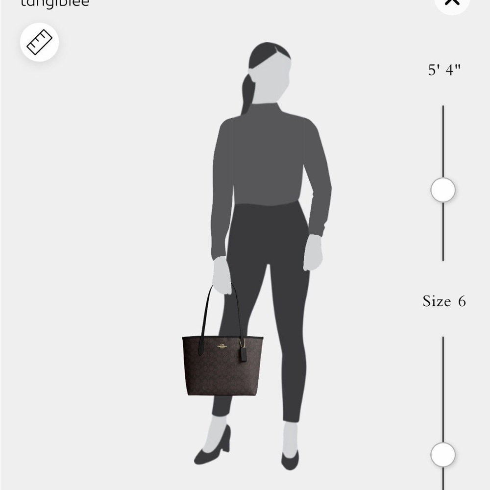 COACH SMALL/MEDIUM CITY
TOTE-COACH SHOULDER BAG. - Picture 8 of 12